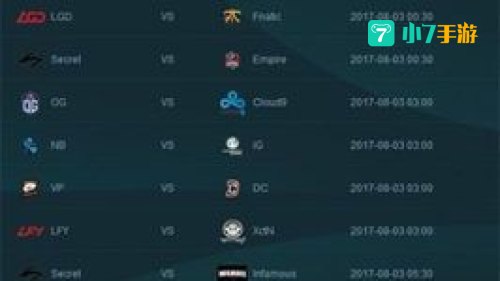 ti7 赛程